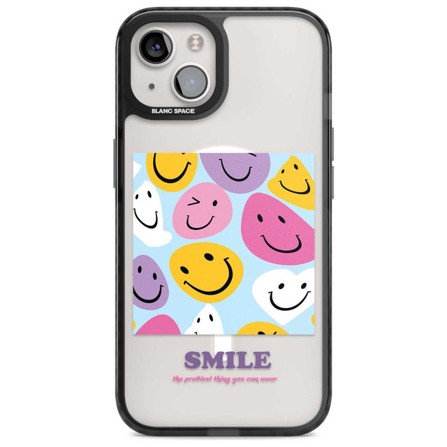 A Smile Phone Case iPhone 15 Plus / Magsafe Black Impact Case,iPhone 15 / Magsafe Black Impact Case,iPhone 14 Plus / Magsafe Black Impact Case,iPhone 14 / Magsafe Black Impact Case,iPhone 13 / Magsafe Black Impact Case Blanc Space