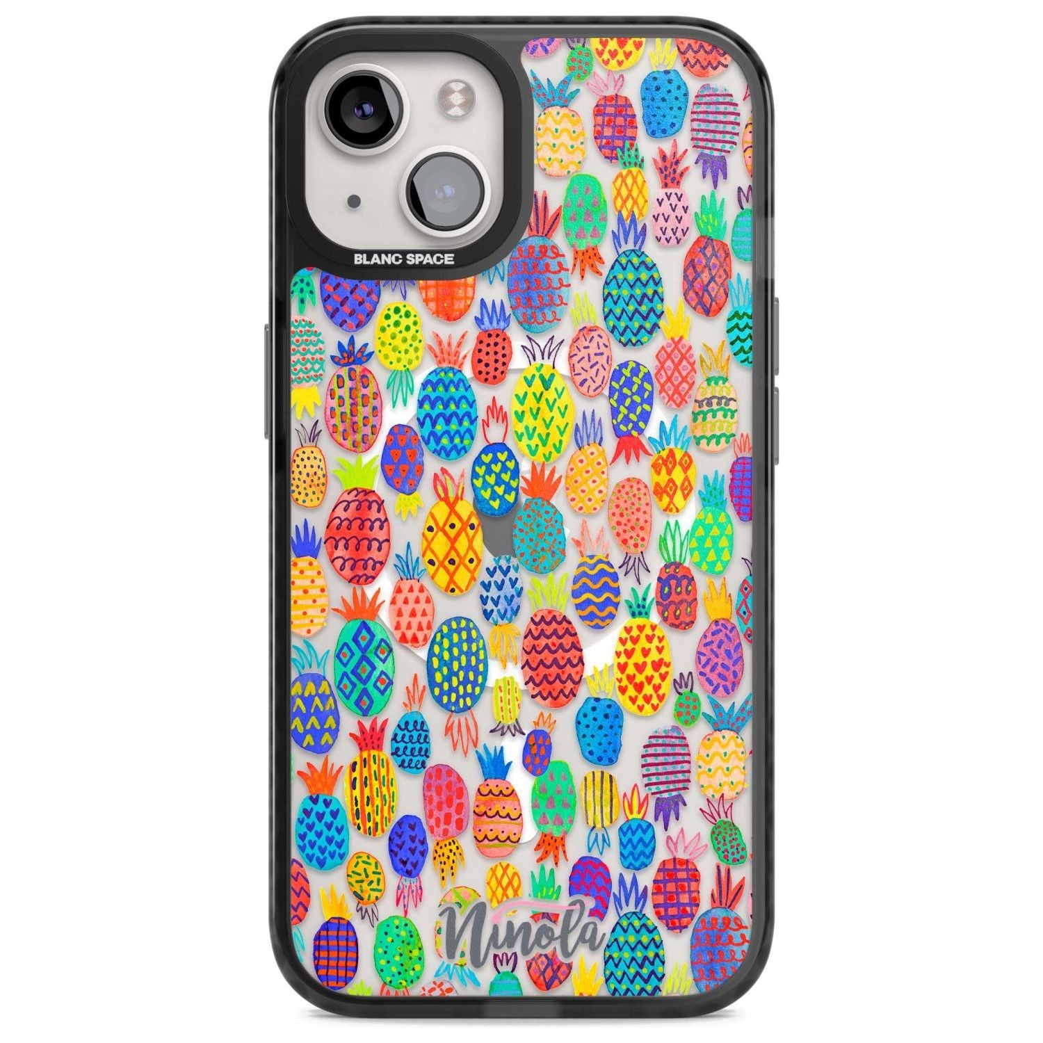 Cute Pineapples Phone Case iPhone 15 Plus / Magsafe Black Impact Case,iPhone 15 / Magsafe Black Impact Case,iPhone 14 Plus / Magsafe Black Impact Case,iPhone 14 / Magsafe Black Impact Case,iPhone 13 / Magsafe Black Impact Case Blanc Space