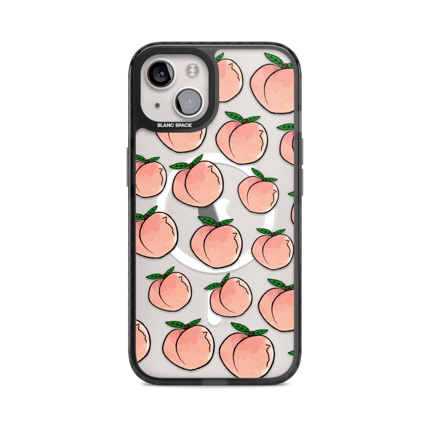 Life's a Peach Phone Case iPhone 15 / Magsafe Black Impact Case,iPhone 15 Plus / Magsafe Black Impact Case,iPhone 14 Plus / Magsafe Black Impact Case,iPhone 14 / Magsafe Black Impact Case,iPhone 13 / Magsafe Black Impact Case Blanc Space
