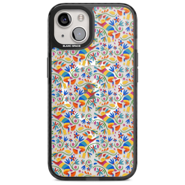 Floral Rabbit Pattern in Rainbow Phone Case iPhone 15 Plus / Magsafe Black Impact Case,iPhone 15 / Magsafe Black Impact Case,iPhone 14 Plus / Magsafe Black Impact Case,iPhone 14 / Magsafe Black Impact Case,iPhone 13 / Magsafe Black Impact Case Blanc Space