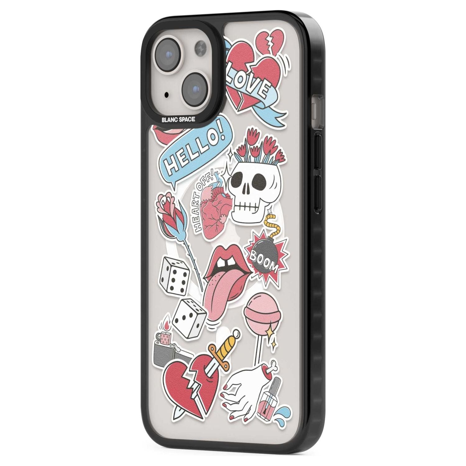 Skull & Flowers Stickers