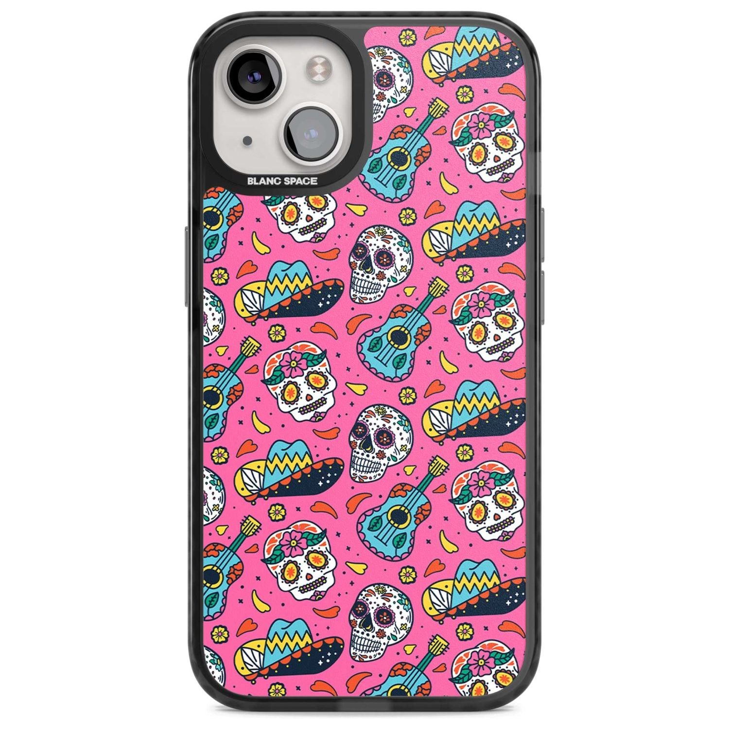 Pink Day Of The Dead Pattern