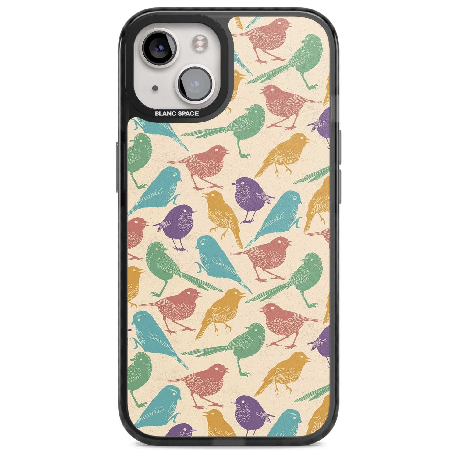 Colourful Feathered Friends Bird Phone Case iPhone 15 Plus / Magsafe Black Impact Case,iPhone 15 / Magsafe Black Impact Case,iPhone 14 Plus / Magsafe Black Impact Case,iPhone 14 / Magsafe Black Impact Case,iPhone 13 / Magsafe Black Impact Case Blanc Space