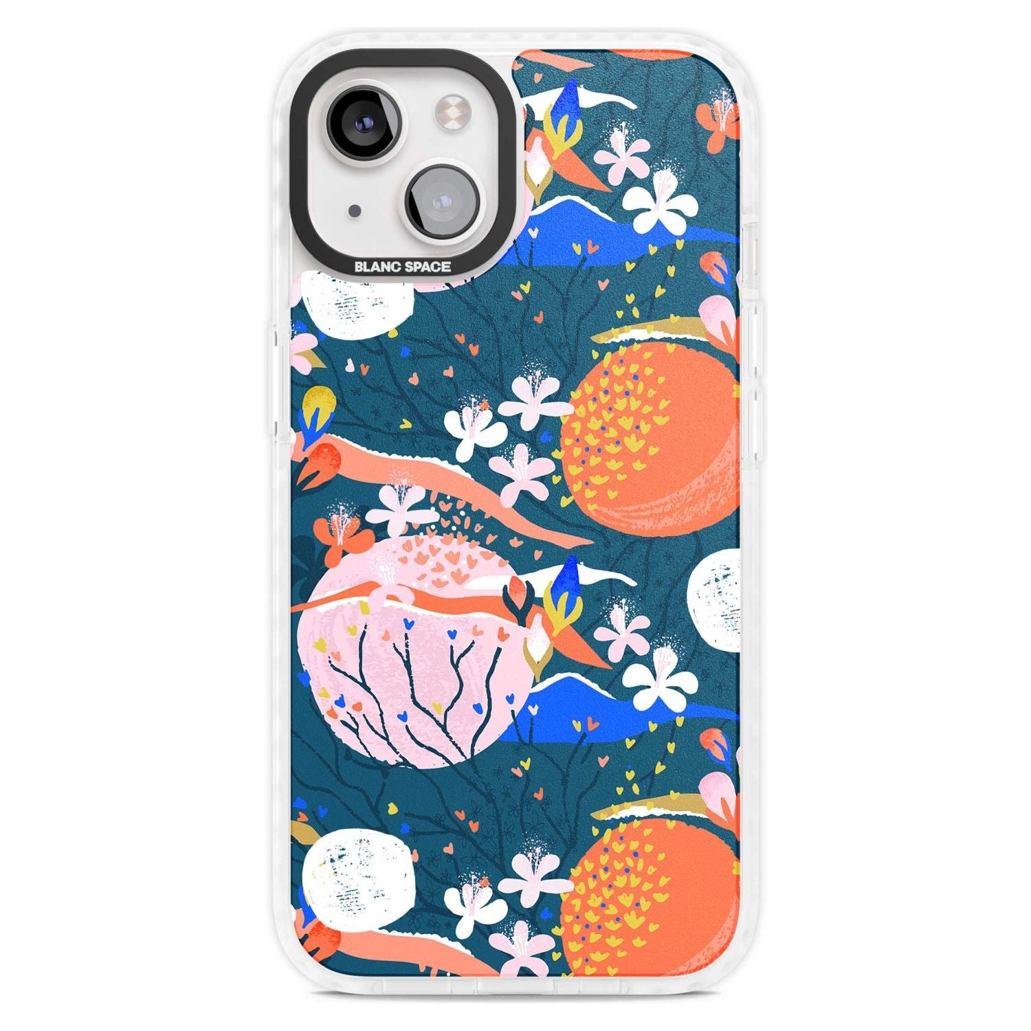 Bright Circles Abstract Phone Case iPhone 15 Plus / Magsafe Impact Case,iPhone 15 / Magsafe Impact Case Blanc Space