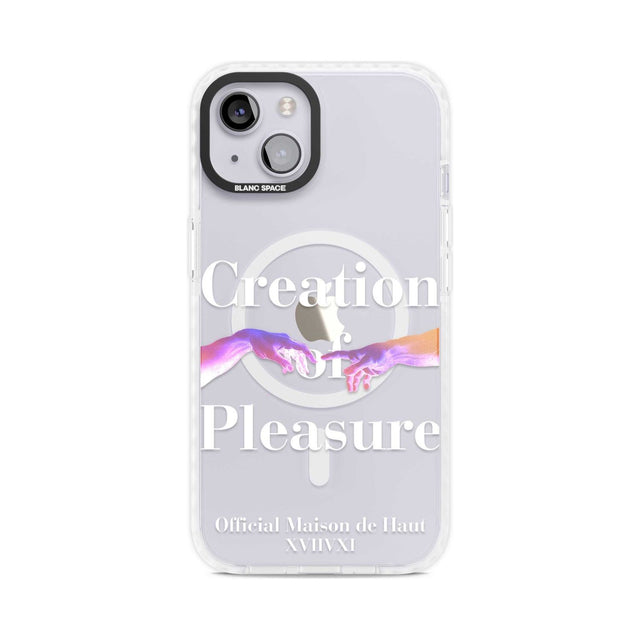 Creation of Pleasure Phone Case iPhone 15 Plus / Magsafe Impact Case,iPhone 15 / Magsafe Impact Case Blanc Space