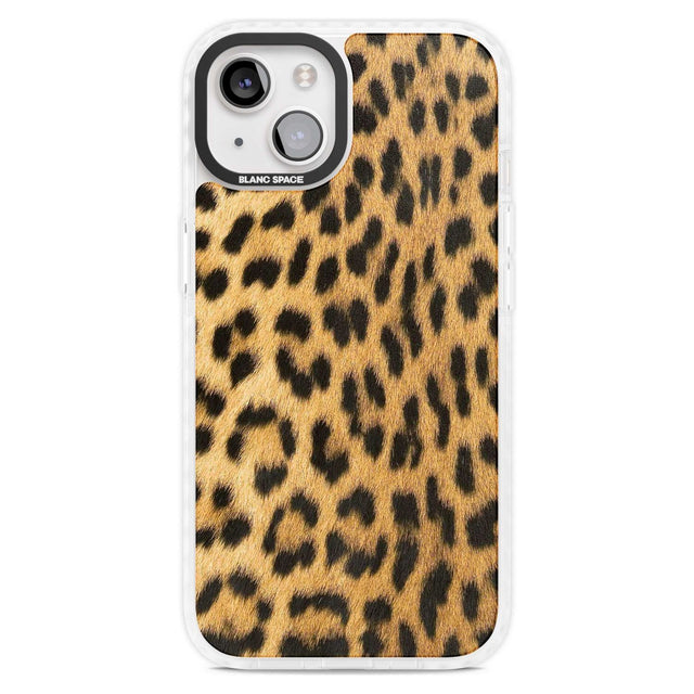 Designer Fashion Gold Leopard Print Phone Case iPhone 15 Plus / Magsafe Impact Case,iPhone 15 / Magsafe Impact Case Blanc Space