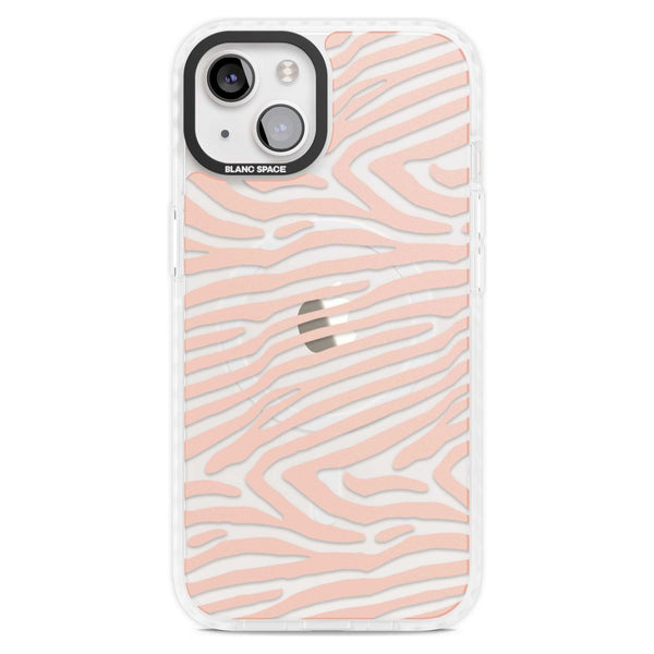 Horizontal Zebra Stripes Transparent Animal Print