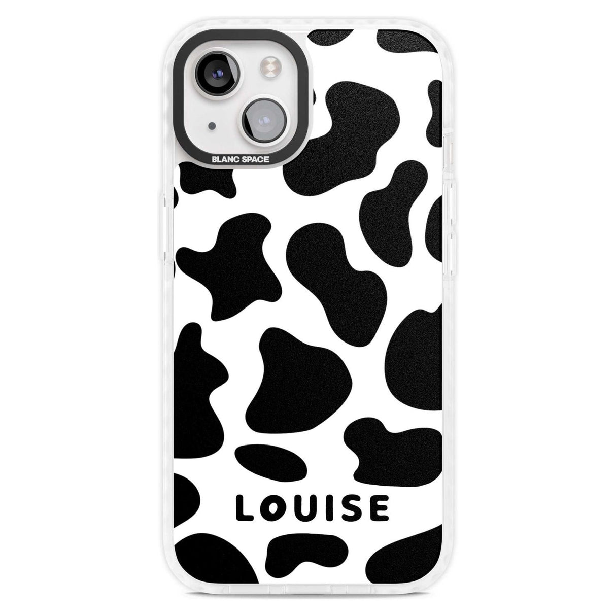 Personalised Cow Print Custom Phone Case iPhone 15 Plus / Magsafe Impact Case,iPhone 15 / Magsafe Impact Case Blanc Space