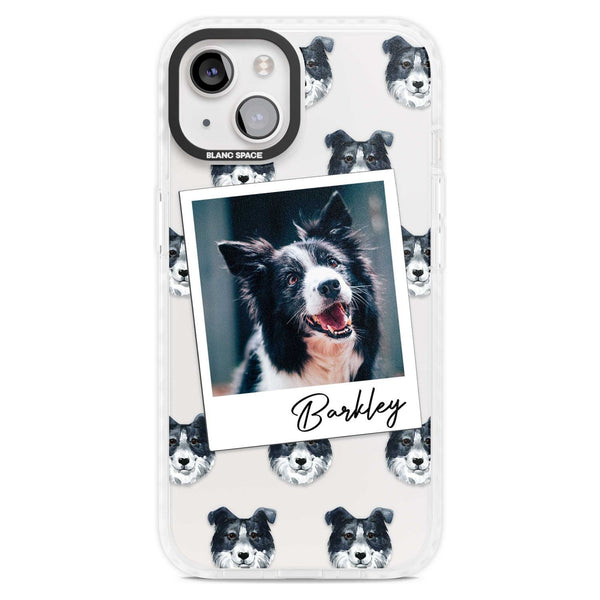 Personalised Border Collie Instant Camera Photo