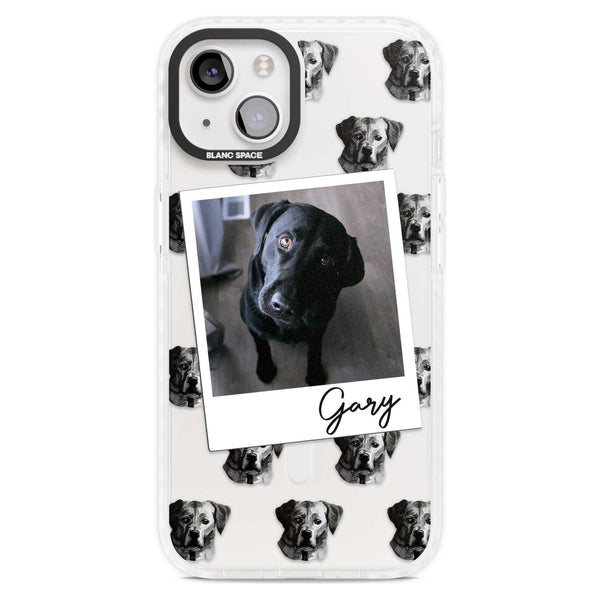 Personalised Black Labrador Instant Camera Photo