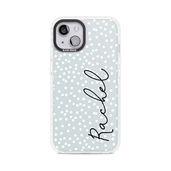 Personalised Vertical Cursive & Dots