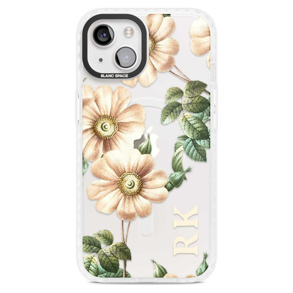 Personalised Vintage Floral Anemone