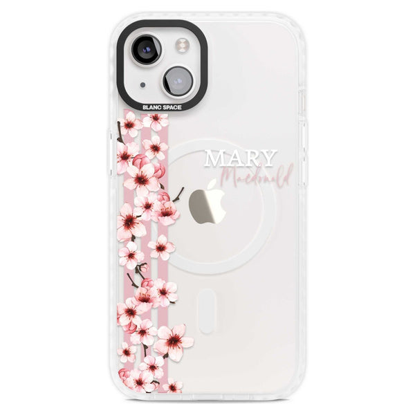 Personalised Cherry Blossom Stripe