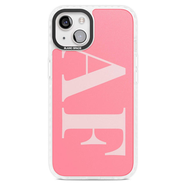 Personalised Light & Dark Pink Personalised Custom Phone Case iPhone 15 Plus / Magsafe Impact Case,iPhone 15 / Magsafe Impact Case Blanc Space