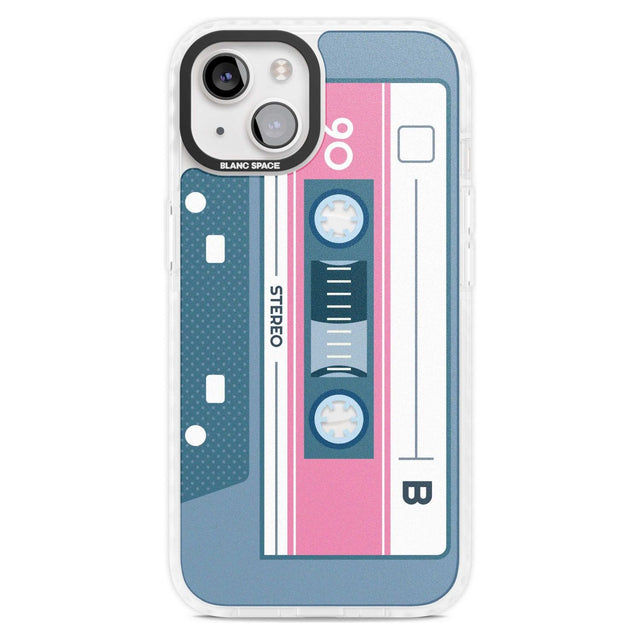Personalised Retro Mixtape Custom Phone Case iPhone 15 Plus / Magsafe Impact Case,iPhone 15 / Magsafe Impact Case Blanc Space