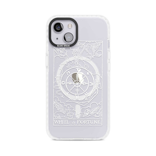 Personalised Wheel Of Fortune Tarot Card (White)