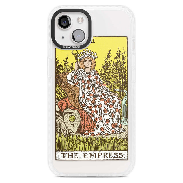 Personalised The Empress Tarot Card - Colour Custom Phone Case iPhone 15 Plus / Magsafe Impact Case,iPhone 15 / Magsafe Impact Case Blanc Space