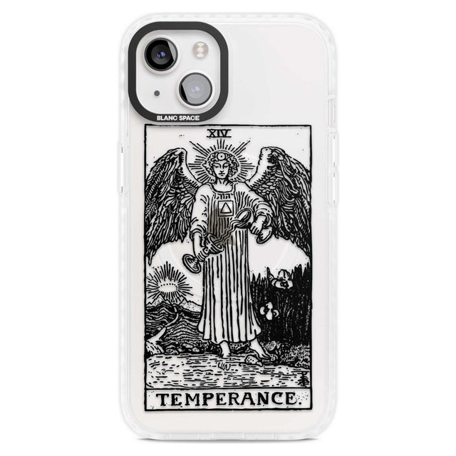 Personalised Temperance Tarot Card - Transparent Custom Phone Case iPhone 15 Plus / Magsafe Impact Case,iPhone 15 / Magsafe Impact Case Blanc Space