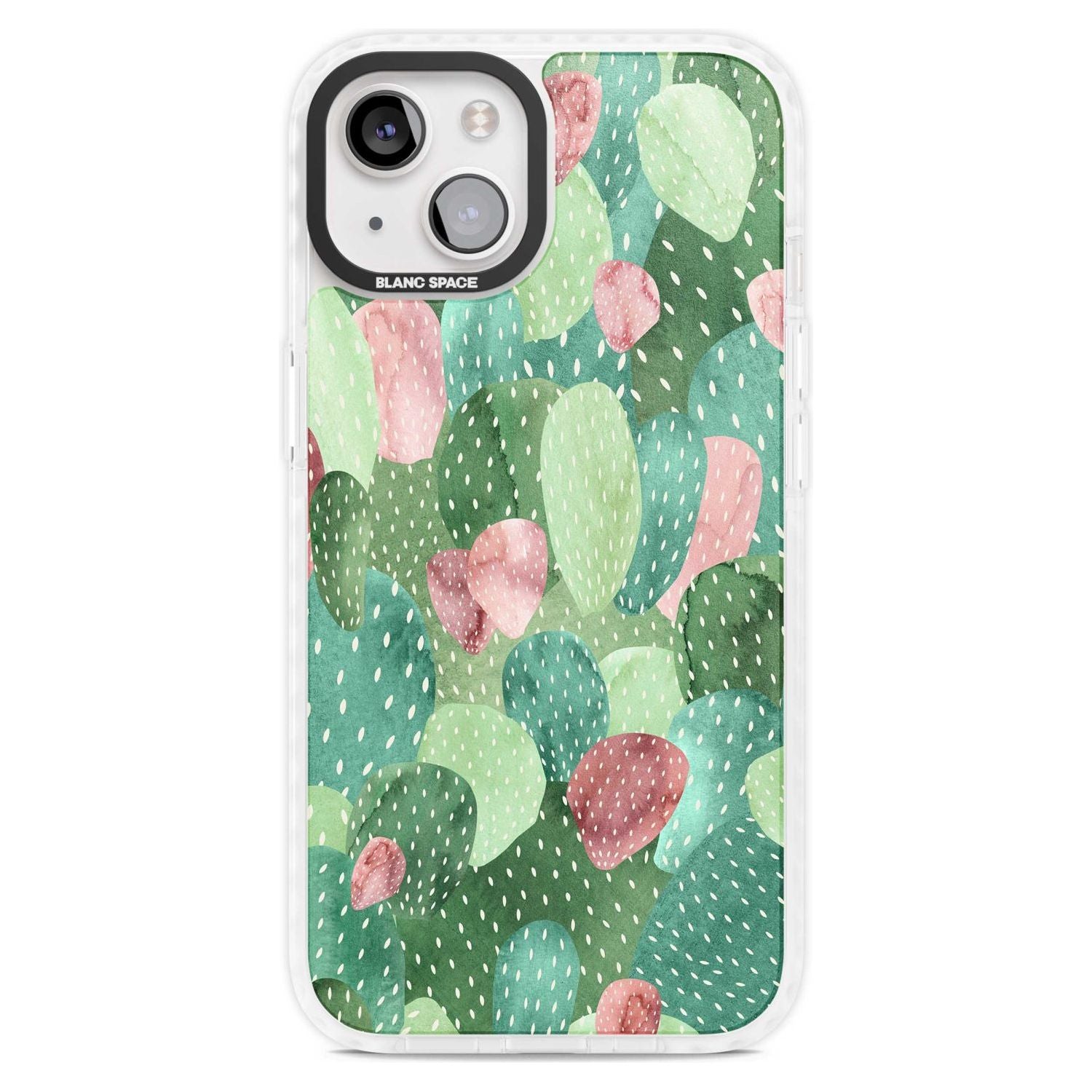 Colourful Cactus Mix Design Phone Case iPhone 15 Plus / Magsafe Impact Case,iPhone 15 / Magsafe Impact Case Blanc Space