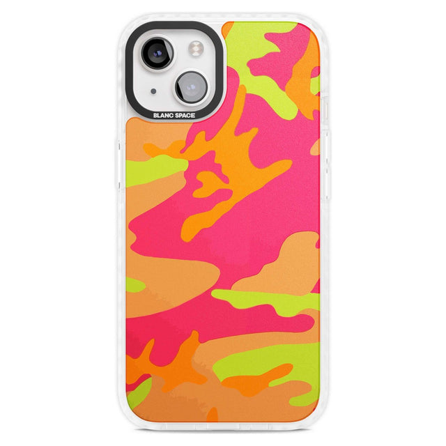 Neon Camo Phone Case iPhone 15 Plus / Magsafe Impact Case,iPhone 15 / Magsafe Impact Case Blanc Space