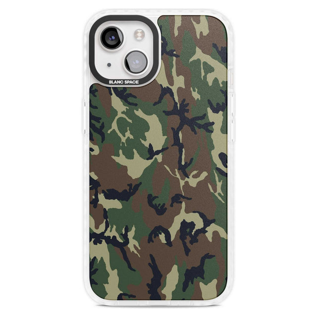Forest Green Camo Phone Case iPhone 15 Plus / Magsafe Impact Case,iPhone 15 / Magsafe Impact Case Blanc Space