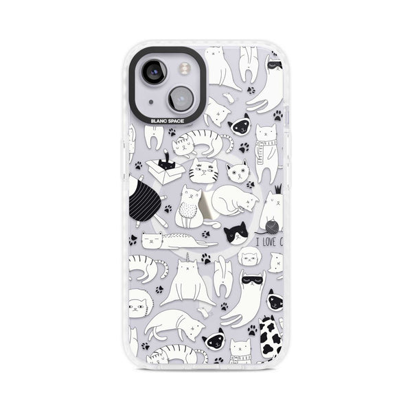 Cartoon Cats (Black & White)