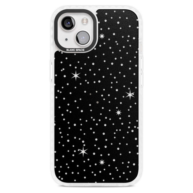 Celestial  Cut-Out Stars Phone Case iPhone 15 Plus / Magsafe Impact Case,iPhone 15 / Magsafe Impact Case Blanc Space