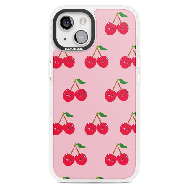 Cheeky Cherry Phone Case iPhone 15 Plus / Magsafe Impact Case,iPhone 15 / Magsafe Impact Case Blanc Space