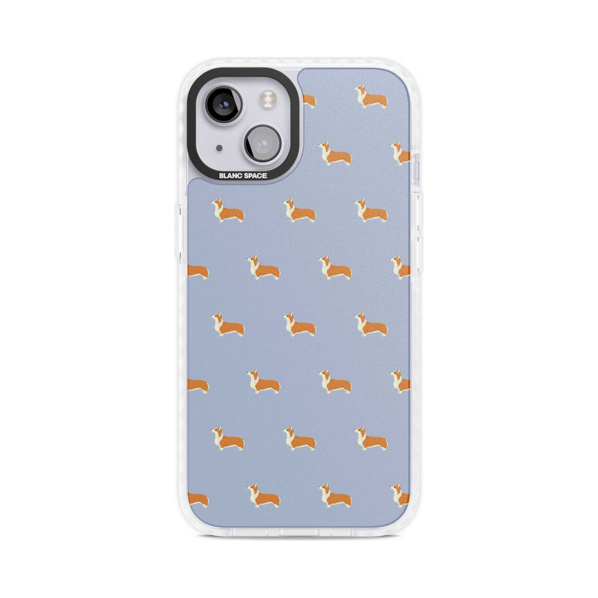 Pembroke Welsh Corgi Dog Pattern Phone Case iPhone 15 Plus / Magsafe Impact Case,iPhone 15 / Magsafe Impact Case Blanc Space