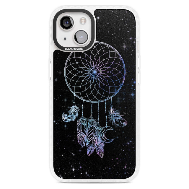 Dreamcatcher Space Stars Galaxy Print Phone Case iPhone 15 Plus / Magsafe Impact Case,iPhone 15 / Magsafe Impact Case Blanc Space