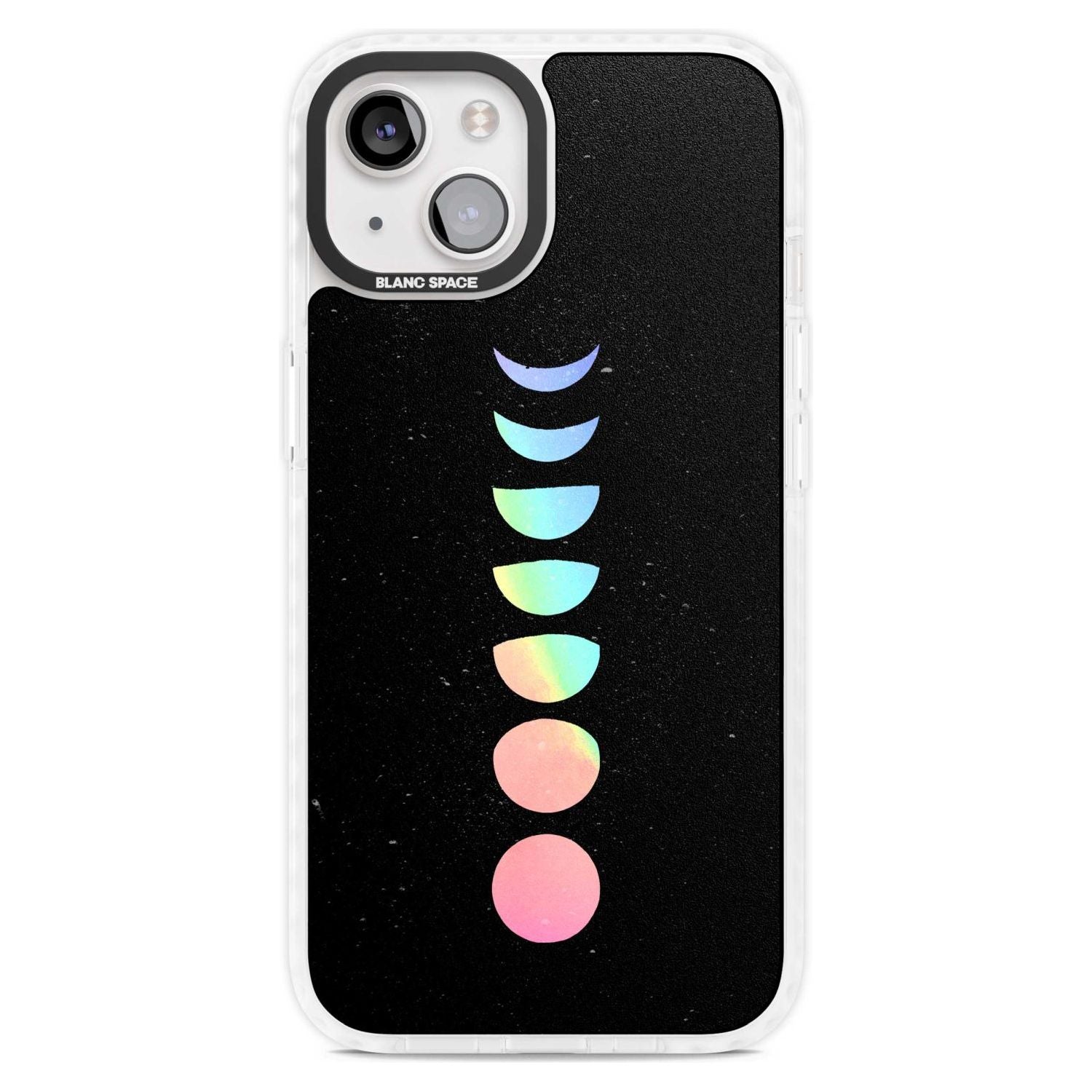 Pastel Moon Phases Phone Case iPhone 15 Plus / Magsafe Impact Case,iPhone 15 / Magsafe Impact Case Blanc Space