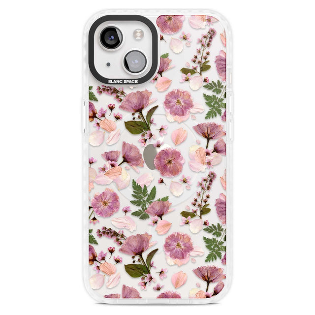Floral Menagerie Transparent Design Phone Case iPhone 15 Plus / Magsafe Impact Case,iPhone 15 / Magsafe Impact Case Blanc Space