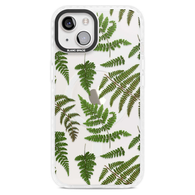 Leafy Ferns Phone Case iPhone 15 Plus / Magsafe Impact Case,iPhone 15 / Magsafe Impact Case Blanc Space