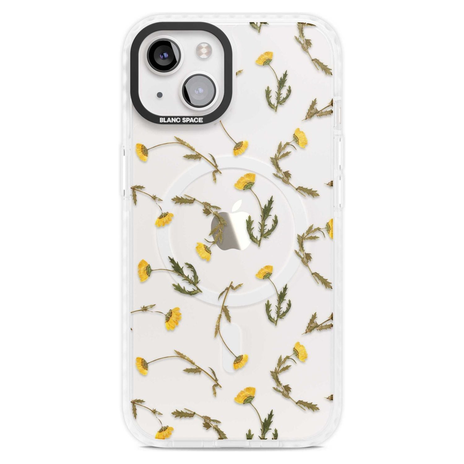Long Stemmed Wildflowers - Dried Flower-Inspired Phone Case iPhone 15 Plus / Magsafe Impact Case,iPhone 15 / Magsafe Impact Case Blanc Space