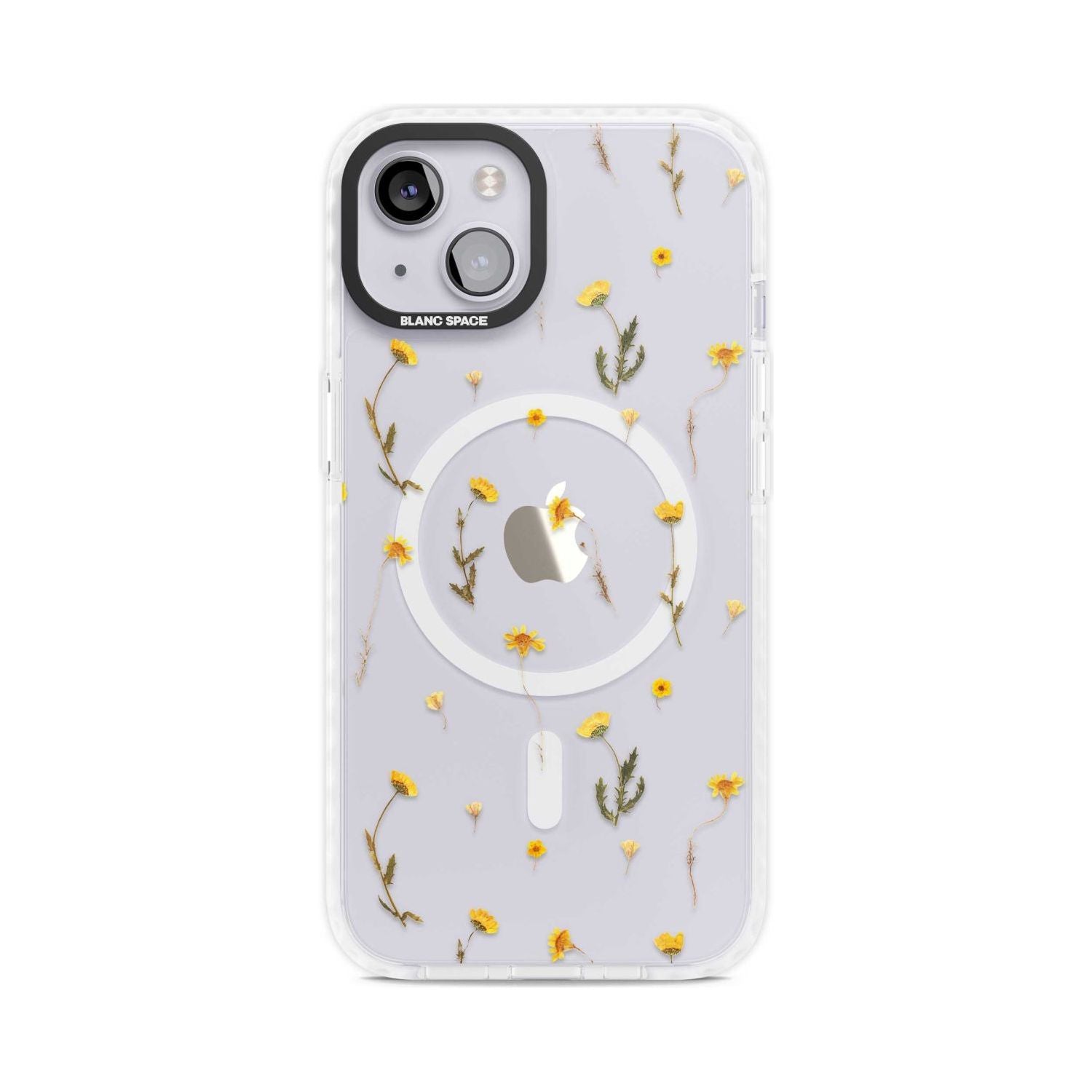 Mixed Yellow Flowers - Dried Flower-Inspired Phone Case iPhone 15 Plus / Magsafe Impact Case,iPhone 15 / Magsafe Impact Case Blanc Space