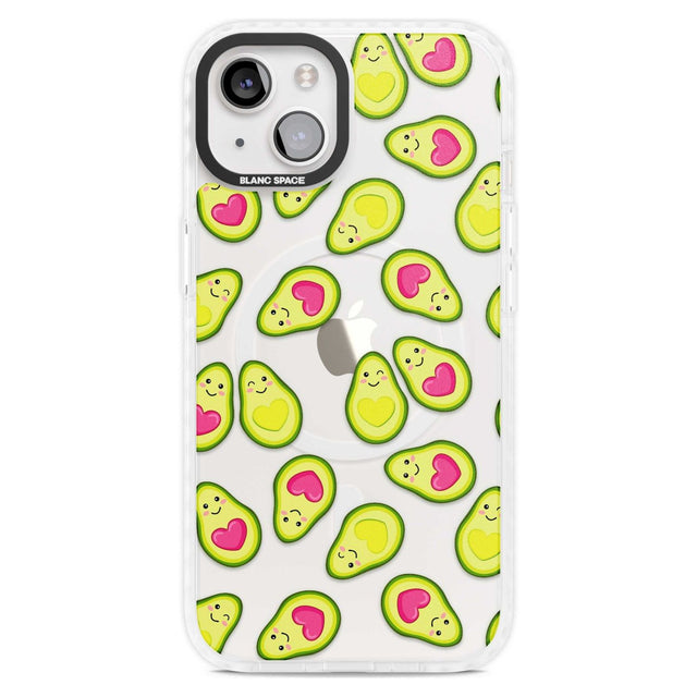 Avocado Love Phone Case iPhone 15 Plus / Magsafe Impact Case,iPhone 15 / Magsafe Impact Case Blanc Space