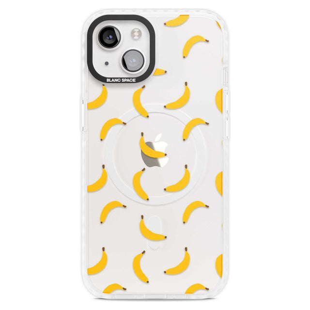 Banana Pattern Phone Case iPhone 15 Plus / Magsafe Impact Case,iPhone 15 / Magsafe Impact Case Blanc Space