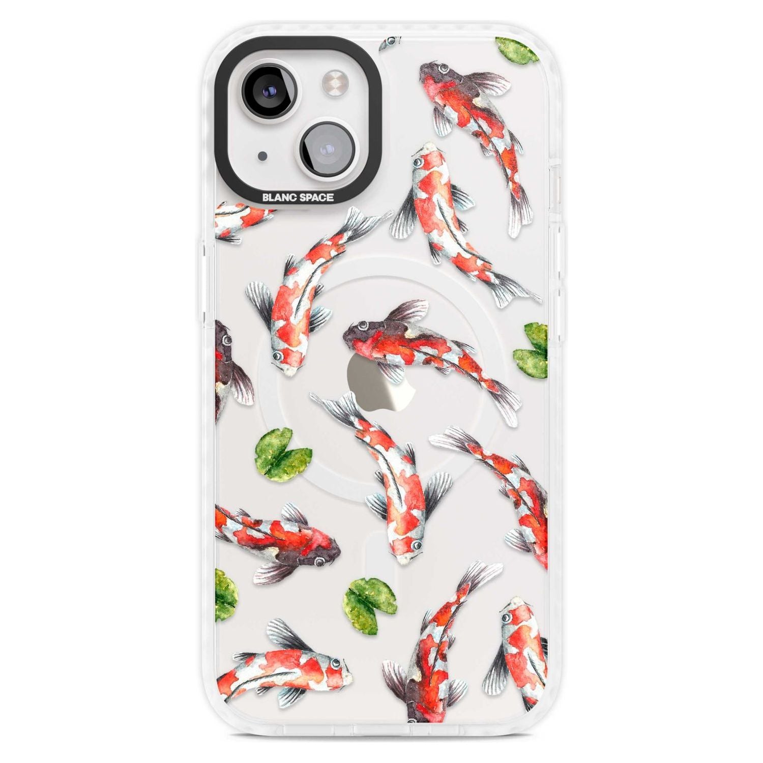 Koi Fish Japanese Watercolour Phone Case iPhone 15 Plus / Magsafe Impact Case,iPhone 15 / Magsafe Impact Case Blanc Space