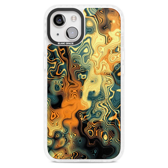 Gold Green Marble Phone Case iPhone 15 Plus / Magsafe Impact Case,iPhone 15 / Magsafe Impact Case Blanc Space