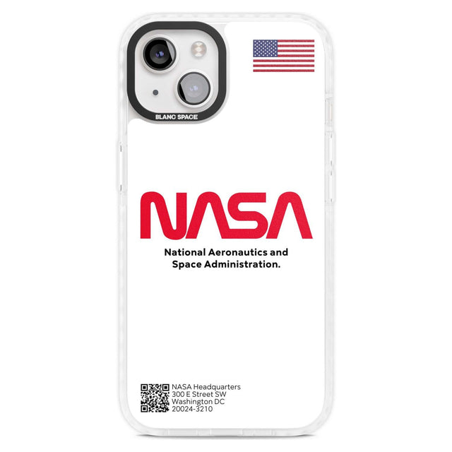 NASA The Worm Phone Case iPhone 15 Plus / Magsafe Impact Case,iPhone 15 / Magsafe Impact Case Blanc Space