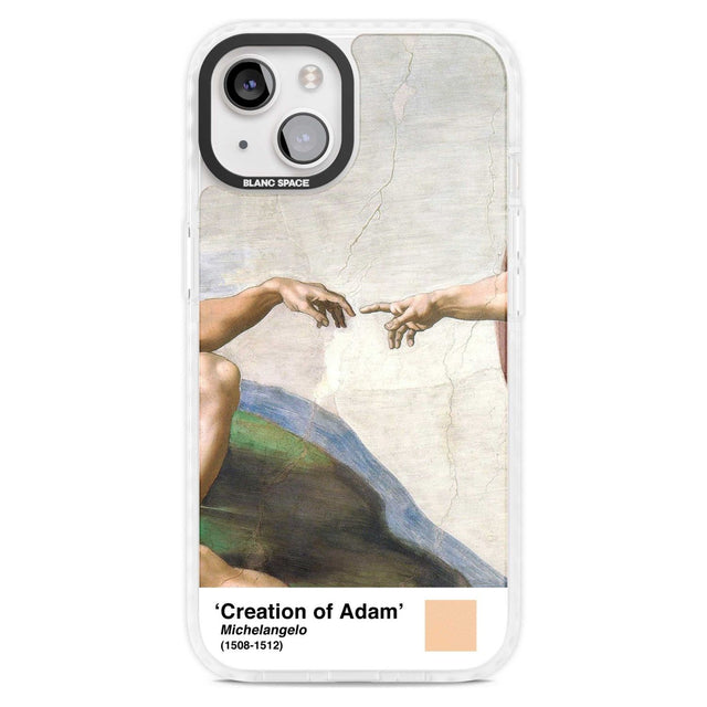 Creation of Adam Phone Case iPhone 15 Plus / Magsafe Impact Case,iPhone 15 / Magsafe Impact Case Blanc Space