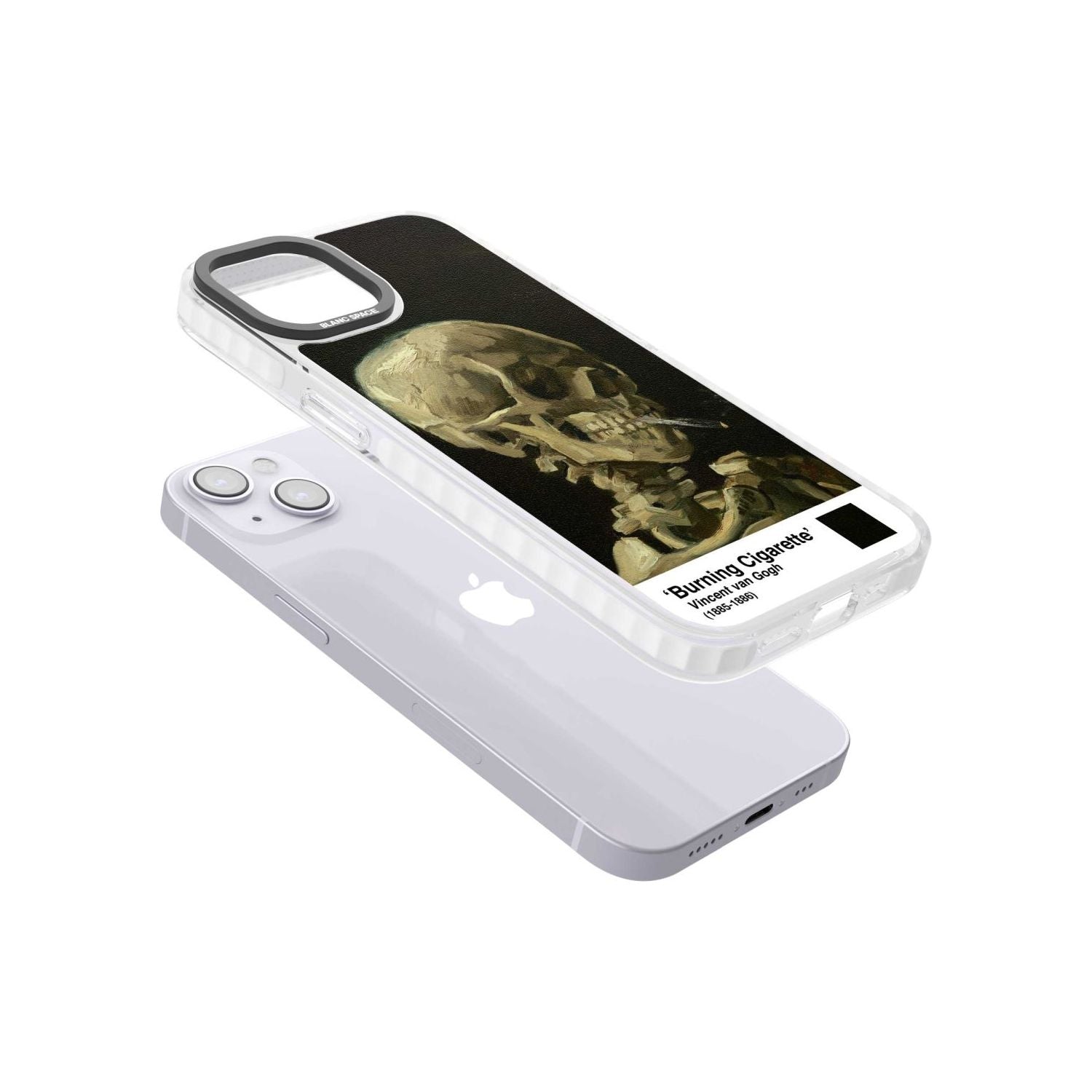 Skull Of A Skeleton With Burning Cigarette