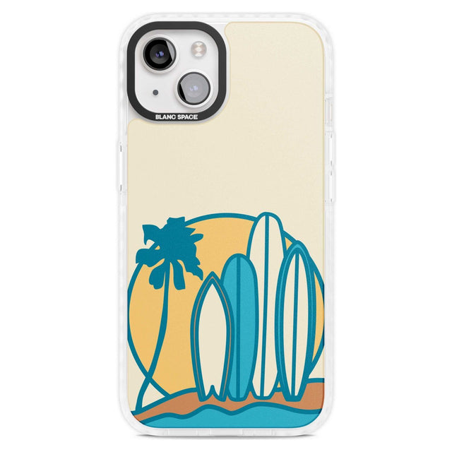 Beach Bound Phone Case iPhone 15 Plus / Magsafe Impact Case,iPhone 15 / Magsafe Impact Case Blanc Space