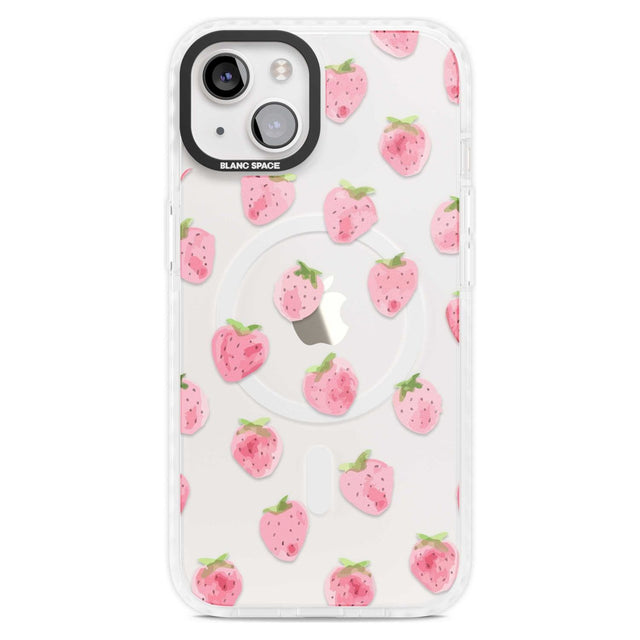 Classic Strawberry Phone Case iPhone 15 Plus / Magsafe Impact Case,iPhone 15 / Magsafe Impact Case Blanc Space