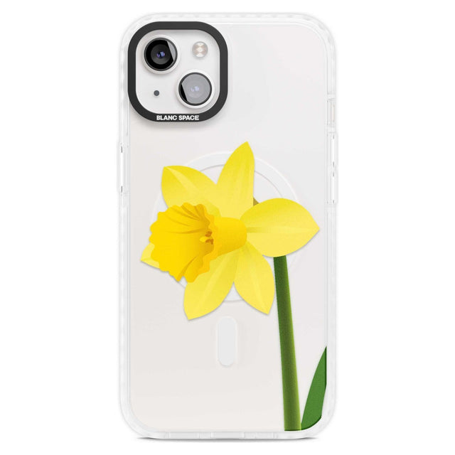 Daffodil Phone Case iPhone 15 Plus / Magsafe Impact Case,iPhone 15 / Magsafe Impact Case Blanc Space