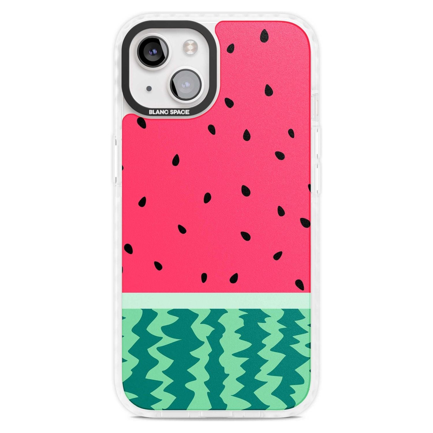 Full Watermelon Print Phone Case iPhone 15 Plus / Magsafe Impact Case,iPhone 15 / Magsafe Impact Case Blanc Space