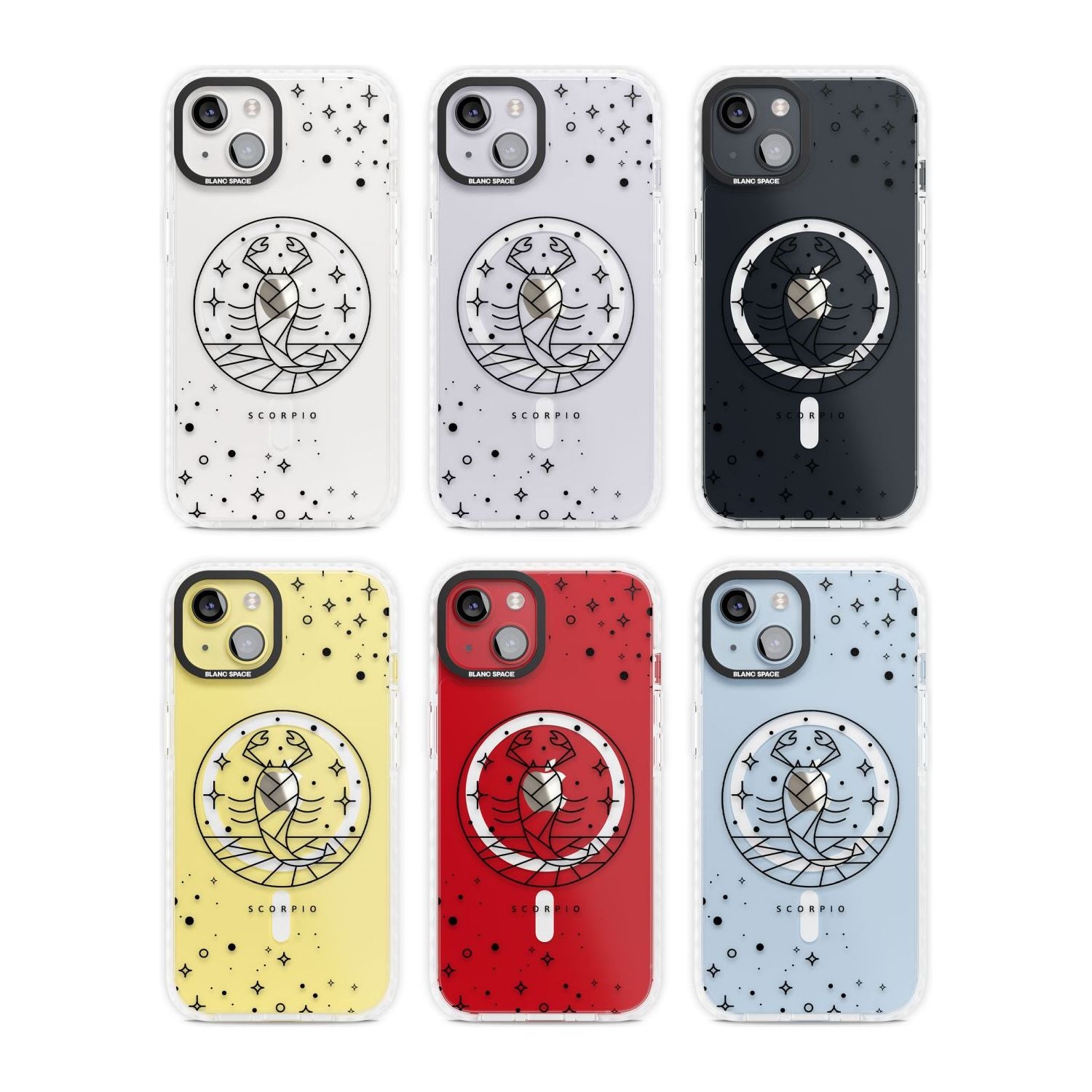 Scorpio Emblem Cosmic Design