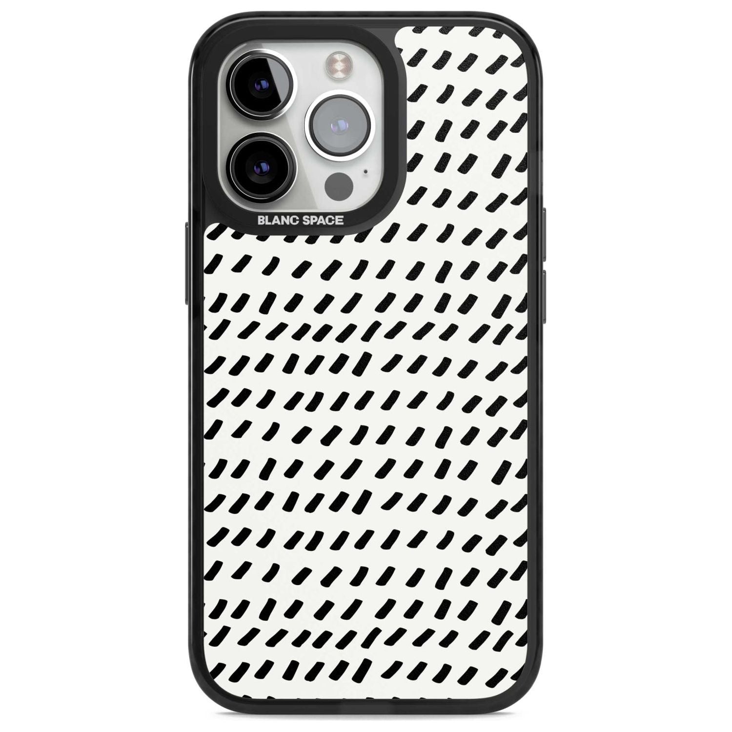 Hand Drawn Lines Pattern Phone Case iPhone 15 Pro Max / Magsafe Black Impact Case,iPhone 15 Pro / Magsafe Black Impact Case,iPhone 14 Pro Max / Magsafe Black Impact Case,iPhone 14 Pro / Magsafe Black Impact Case,iPhone 13 Pro / Magsafe Black Impact Case Blanc Space