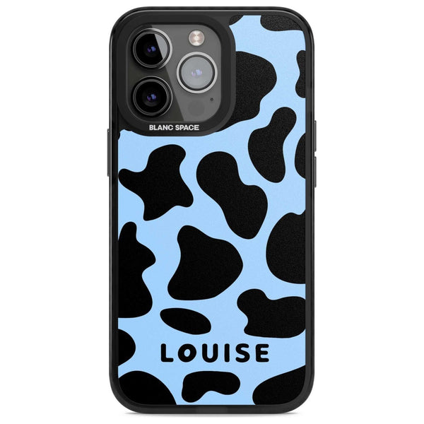 Personalised Blue And Black Cow Print