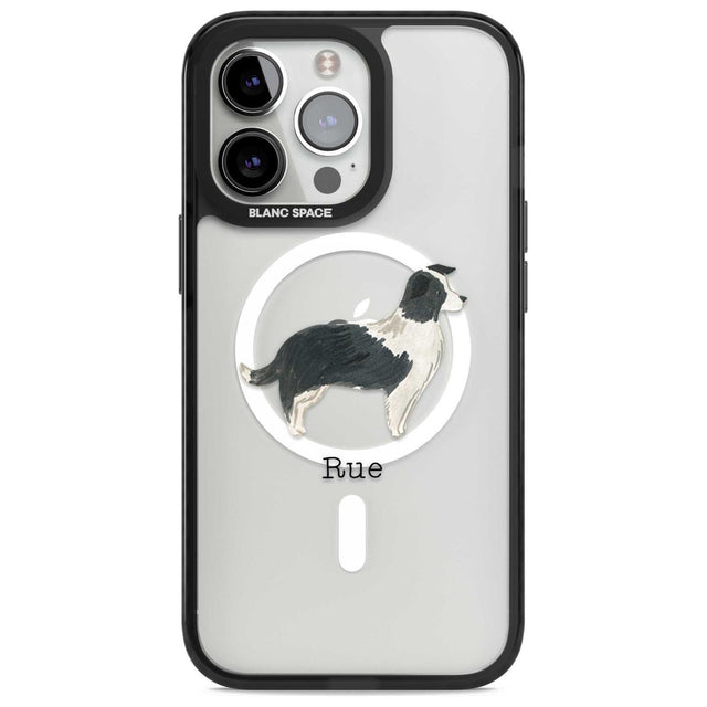 Personalised Border Collie Custom Phone Case iPhone 15 Pro Max / Magsafe Black Impact Case,iPhone 15 Pro / Magsafe Black Impact Case,iPhone 14 Pro Max / Magsafe Black Impact Case,iPhone 14 Pro / Magsafe Black Impact Case,iPhone 13 Pro / Magsafe Black Impact Case Blanc Space